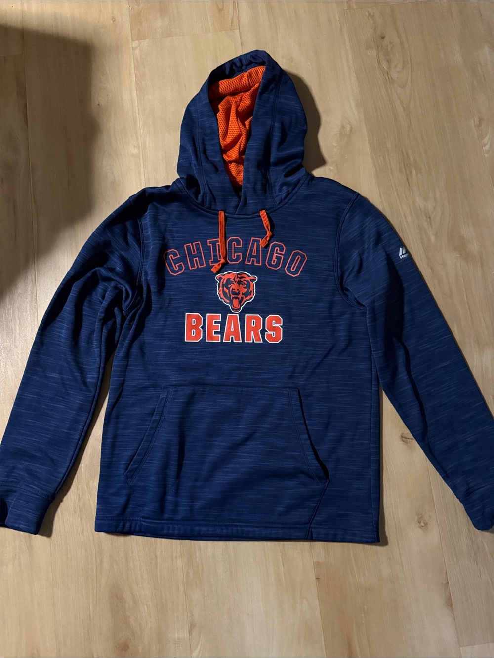 NFL Navy & Orange Hooded Team Pullover